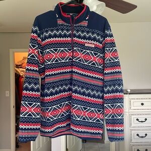 Vineyard vines special edition Christmas pullover zip up
